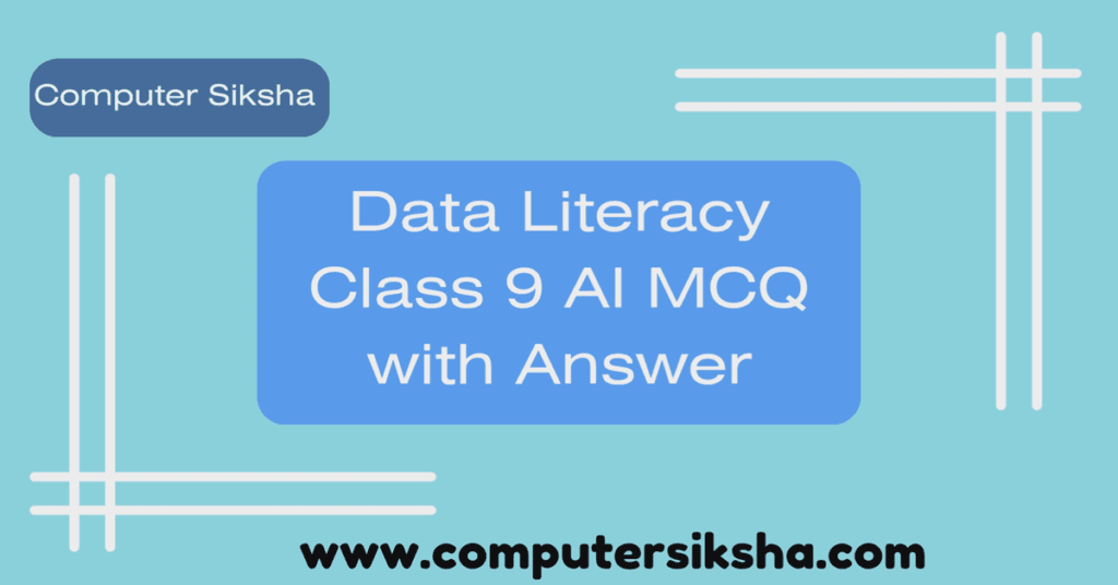 Data Literacy Class 9 AI MCQ with Answer