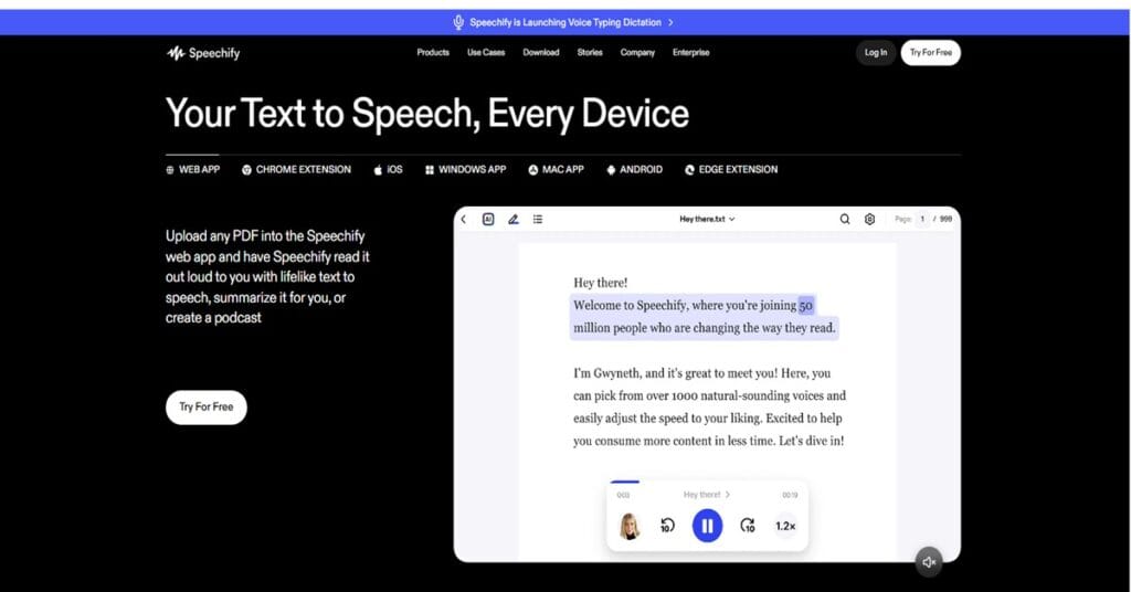 Speechify Computer Siksha
